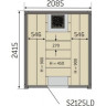 Сауна HARVIA SOLID INDOOR S2125LD с электрокаменкой